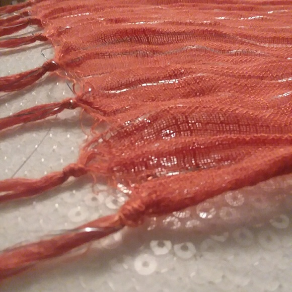 Burnt orange scarf - Picture 2 of 3